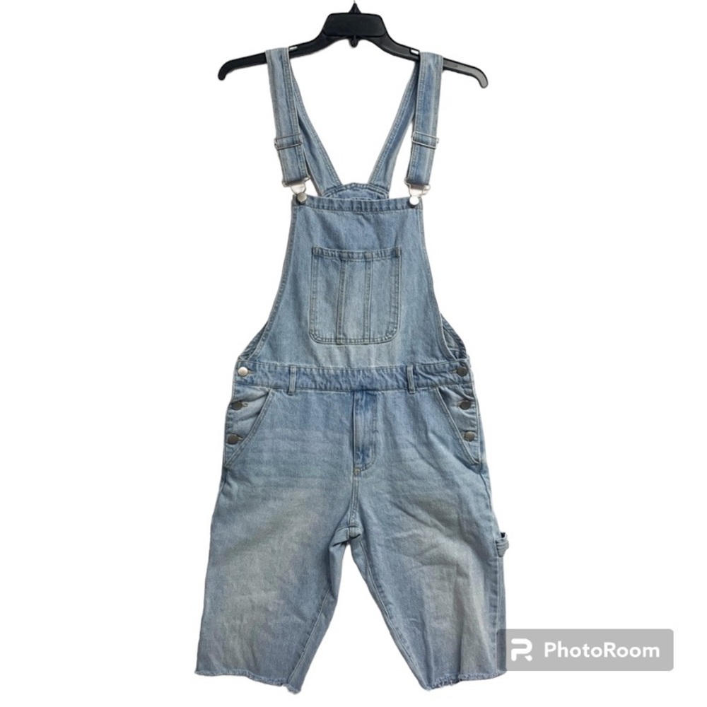 Menโs Forever 21 Denim Overalls - Picture 1 of 9